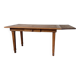 Extendable farmhouse table in oak