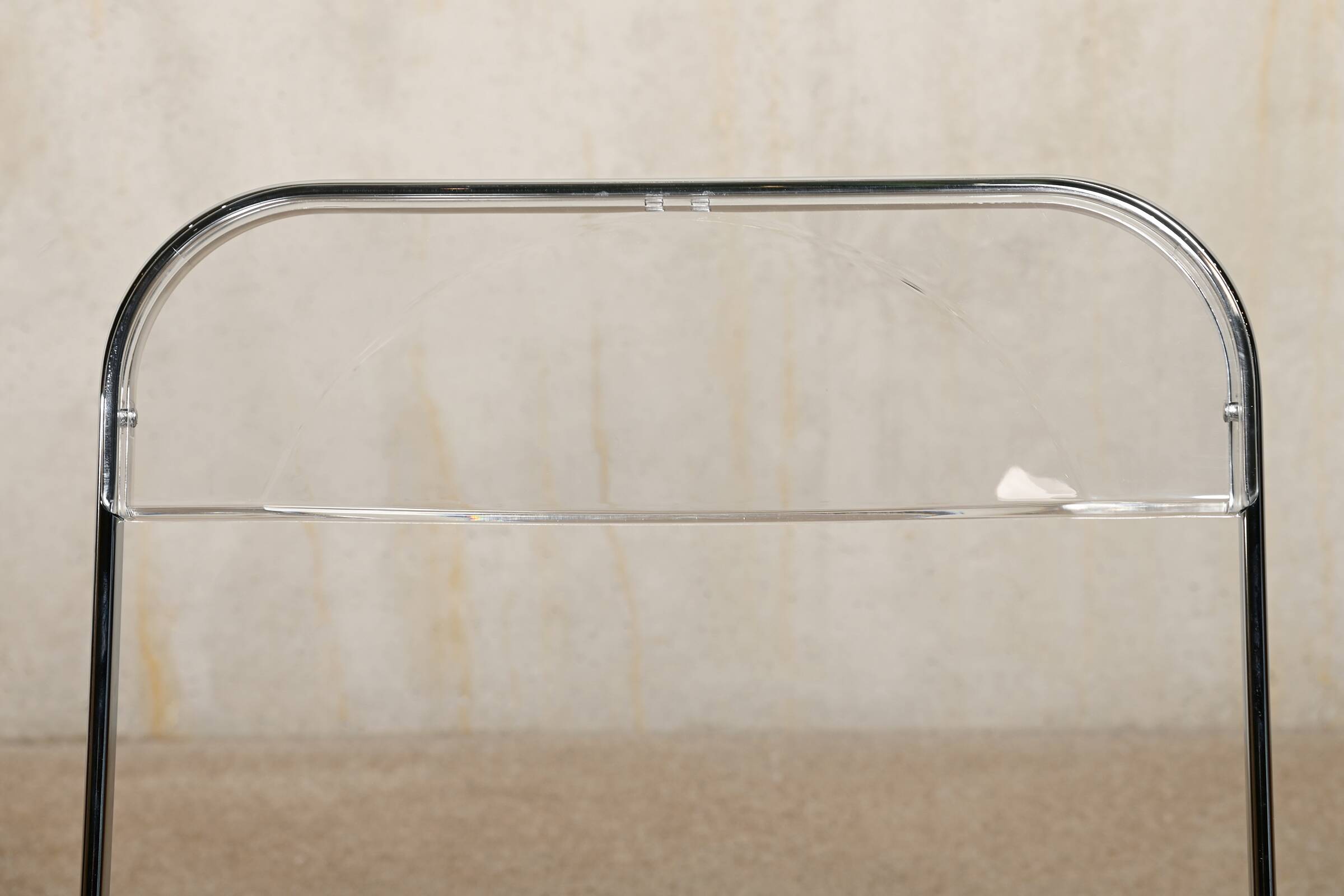 Giancarlo Piretti Plia Folding Chair Chrome for Anonima Castelli