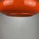 Bright orange glass pendant light AH 1 by Peill and Putzler 1960