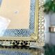 Vintage Photo Holder Frame - Golden Metal Glass - 20th Century Design Decoration - 1950 - 60s