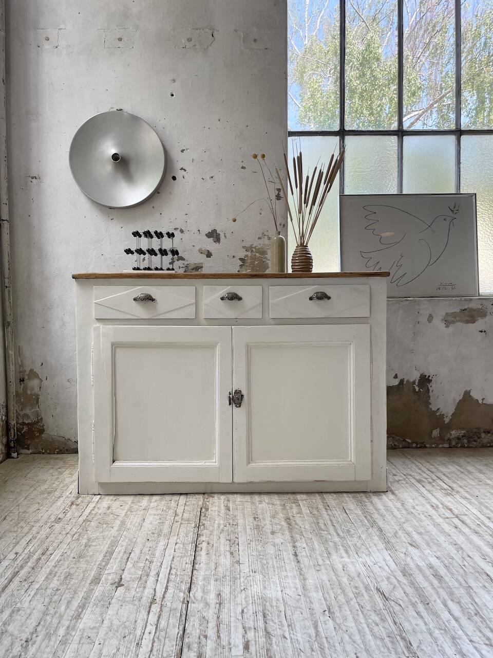 White patina sideboard craft furniture