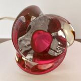 Red Val Saint Lambert lamp