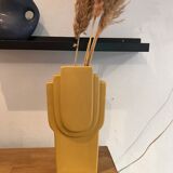 Graphic yellow vase