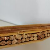 Rattan and bamboo serving tray