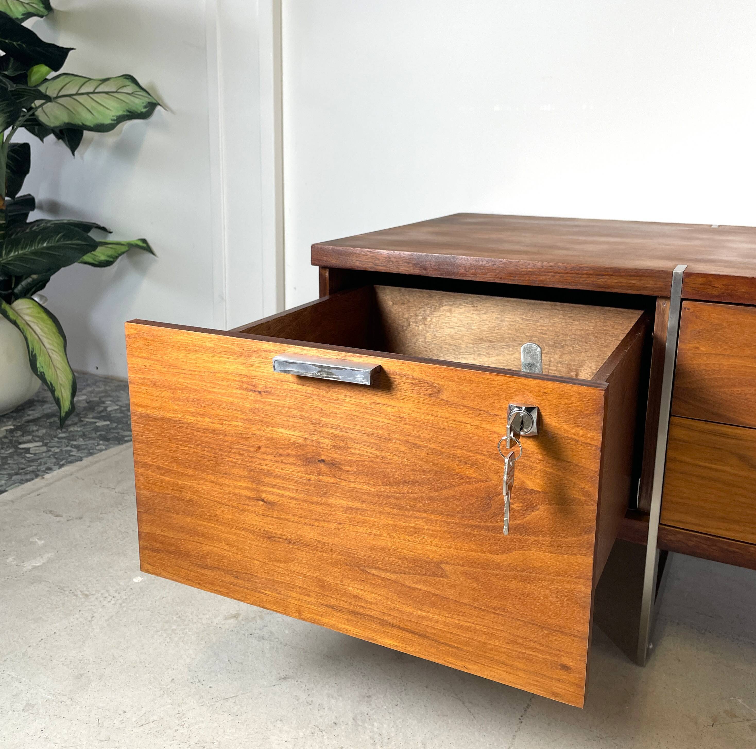 Vintage sideboard on stainless steel legs