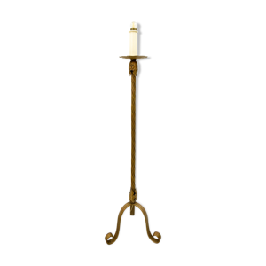 lampadaire en fer doré