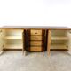 Vintage lacquered goatskin credenza, 1970s