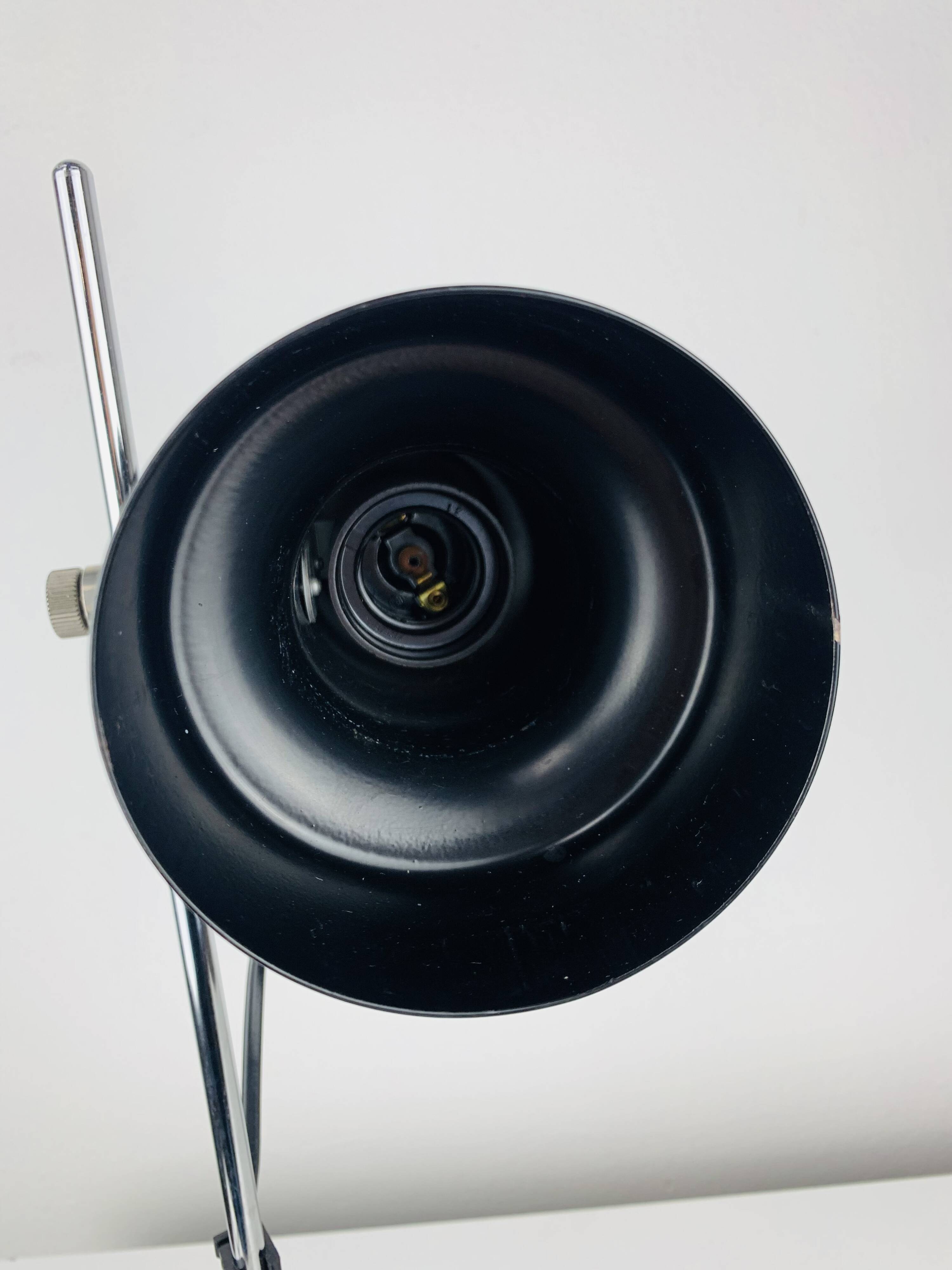 1960s black spot desk lamp, vintage
