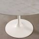 Vintage style Tulipe table in enamelled aluminium, Italian design from the 1980s.