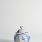 Swedish Grace French Blue Floral Decor Bonbonniere by Allan Eberling, Bo Fajans