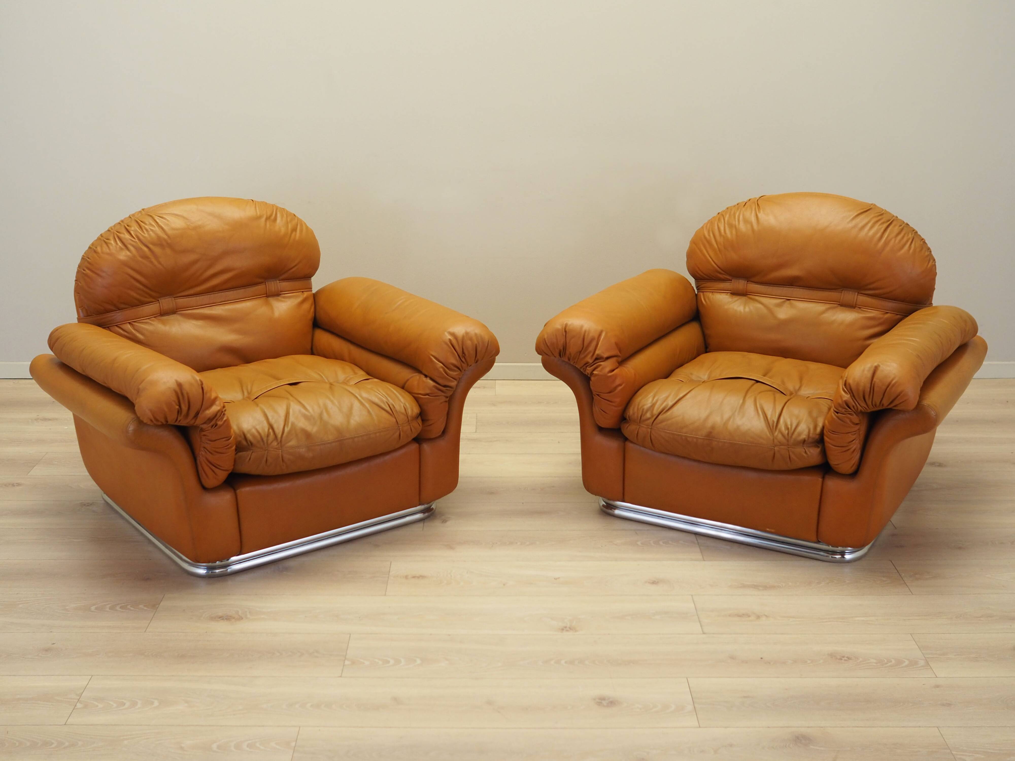 Orange armchair, Space Age design, 1960s, production: Italy