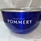 Pommery champagne basin, royal blue aluminum