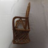 rattan doll chair