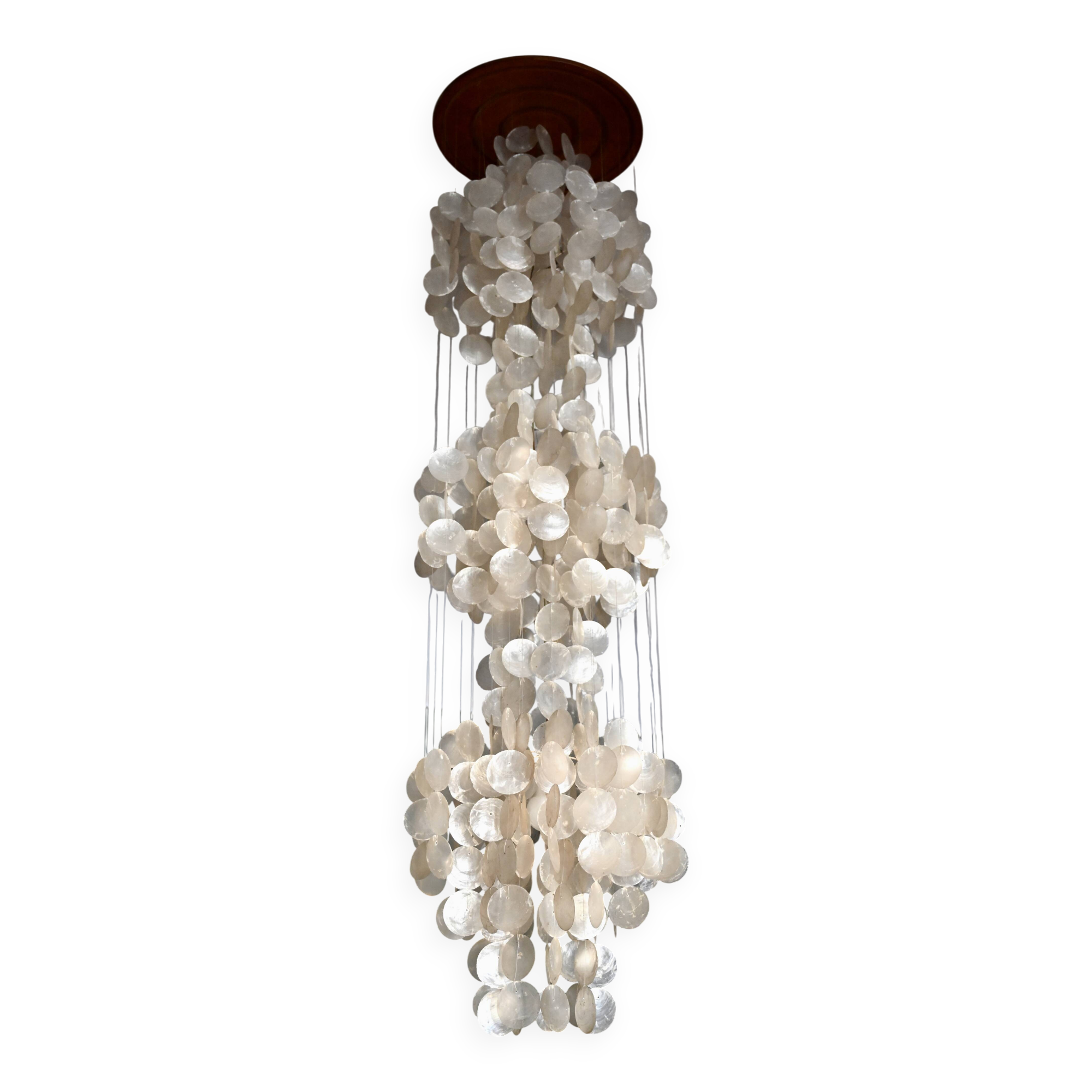 Suspension en nacre à 3 niveaux — Verner Panton
