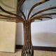 1970s modernist coffee table in smoked glass and metal.