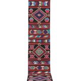 Mid Century Nomadic Wool Anatolian Hall Kilim Runner, Gallery Rug 2'9'' x 14'1''