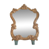 19th century mercury mirror. Wood surround gilded with fine gold.