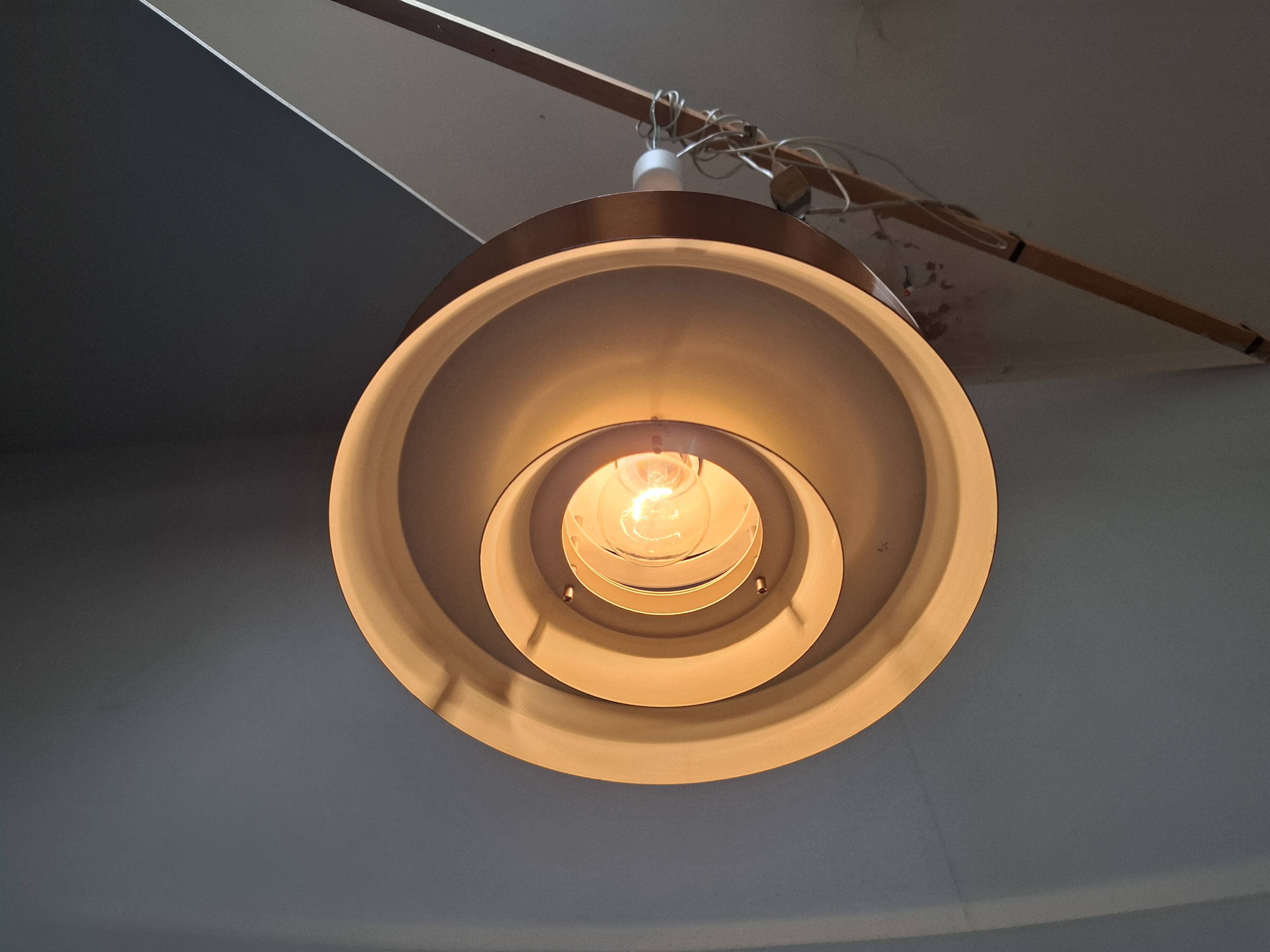 Vintage Danish Brass Pendant Light by Carl Thore for Granhaga, 1960s