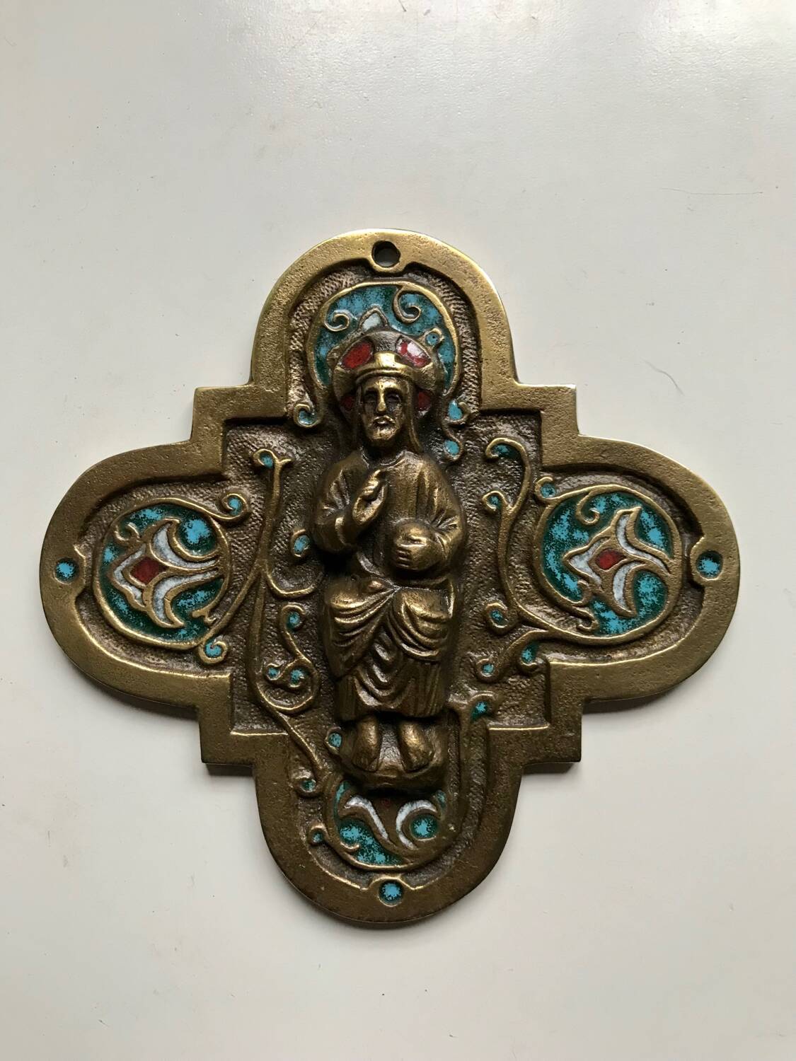 Christ in Majesty - bronze plaque
