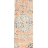 3x9 Pale Orange & Blue Vintage Runner Rug, 80x283Cm SK 6027