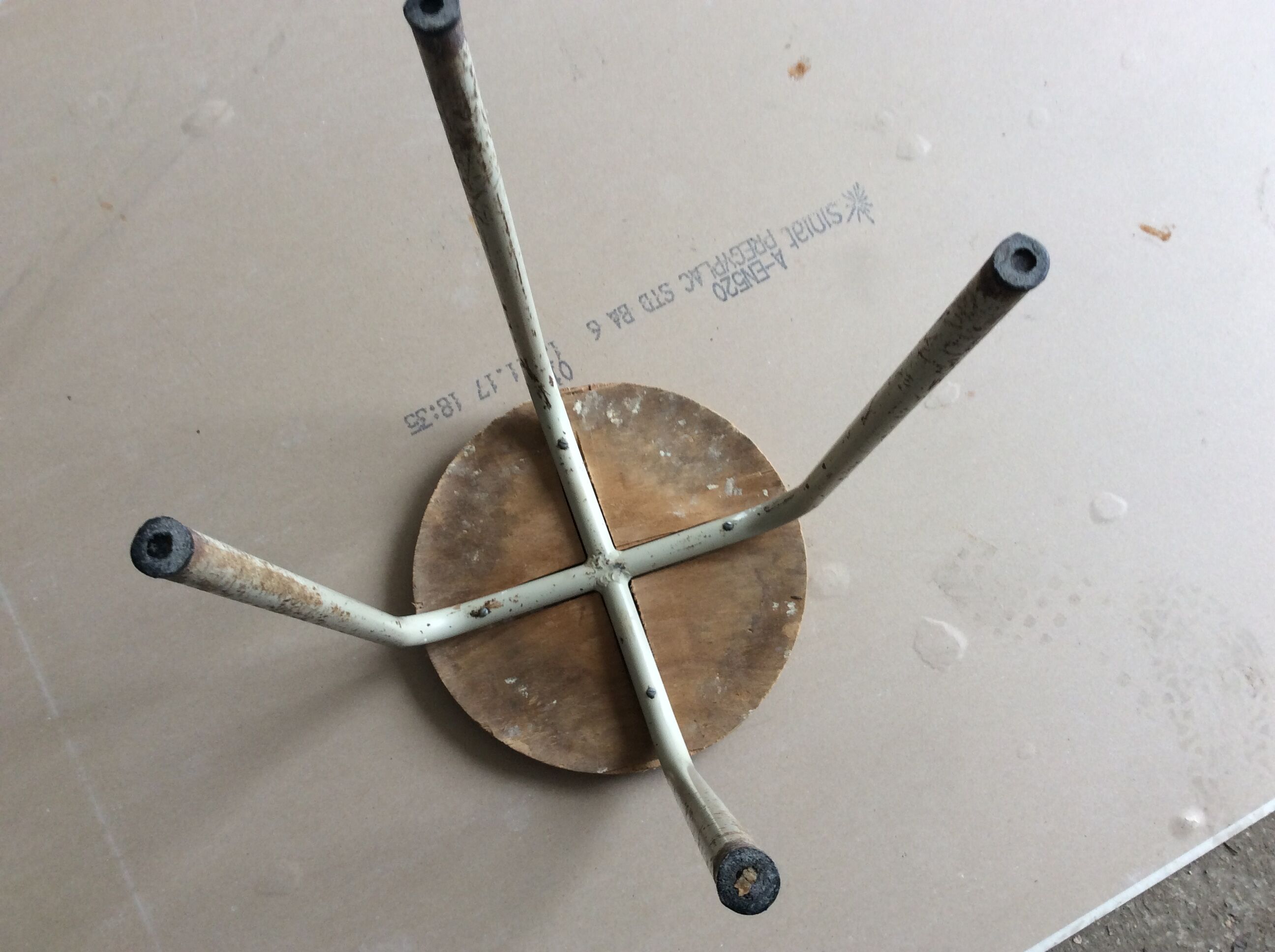 Vintage industrial stool
