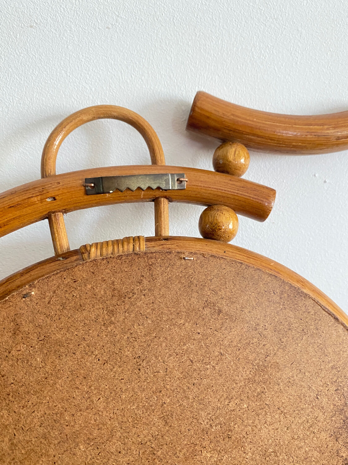 Vintage rattan mirror bike