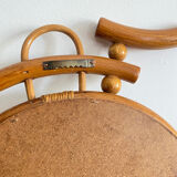 Vintage rattan mirror bike