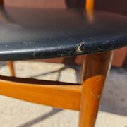 4 chaises Farstrup scandinave