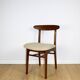 Chaises vintage Hałas beige bouclé - lot de 3