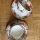 2 antique cups with saucers Sarreguemines Kyoto ironstone