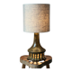 Vintage ceramic table lamp with integrated light base.