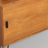 Vintage sideboard, metal feet, 121cm