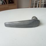 Art Deco door handle lever in solid aluminium