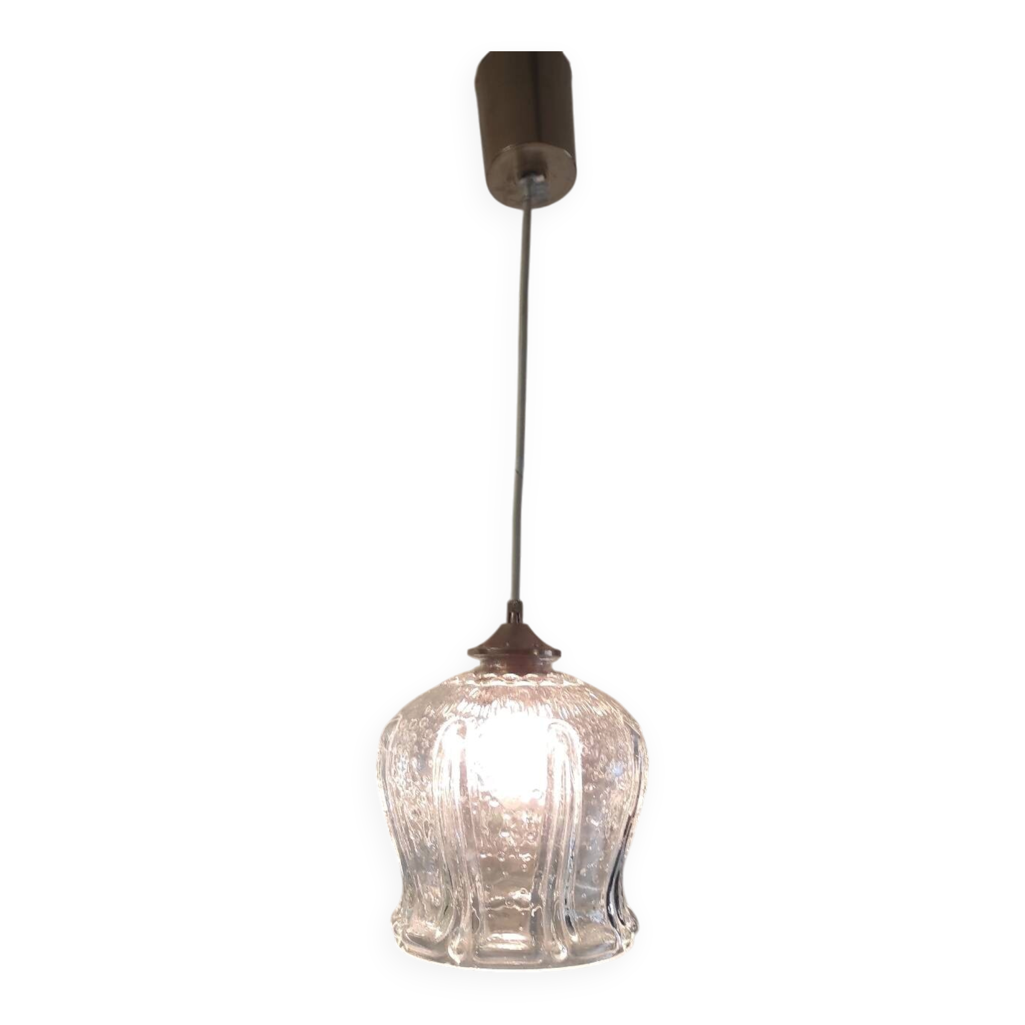Art Deco portable lamp in glass - mid 20th century