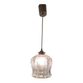 Lampe baladeuse Art-déco en verre - mid. XXeme