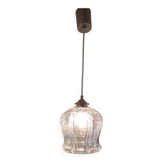 Art Deco portable lamp in glass - mid 20th century