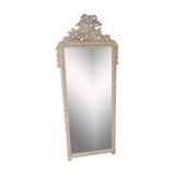 Old mirror wood decoration knot partition