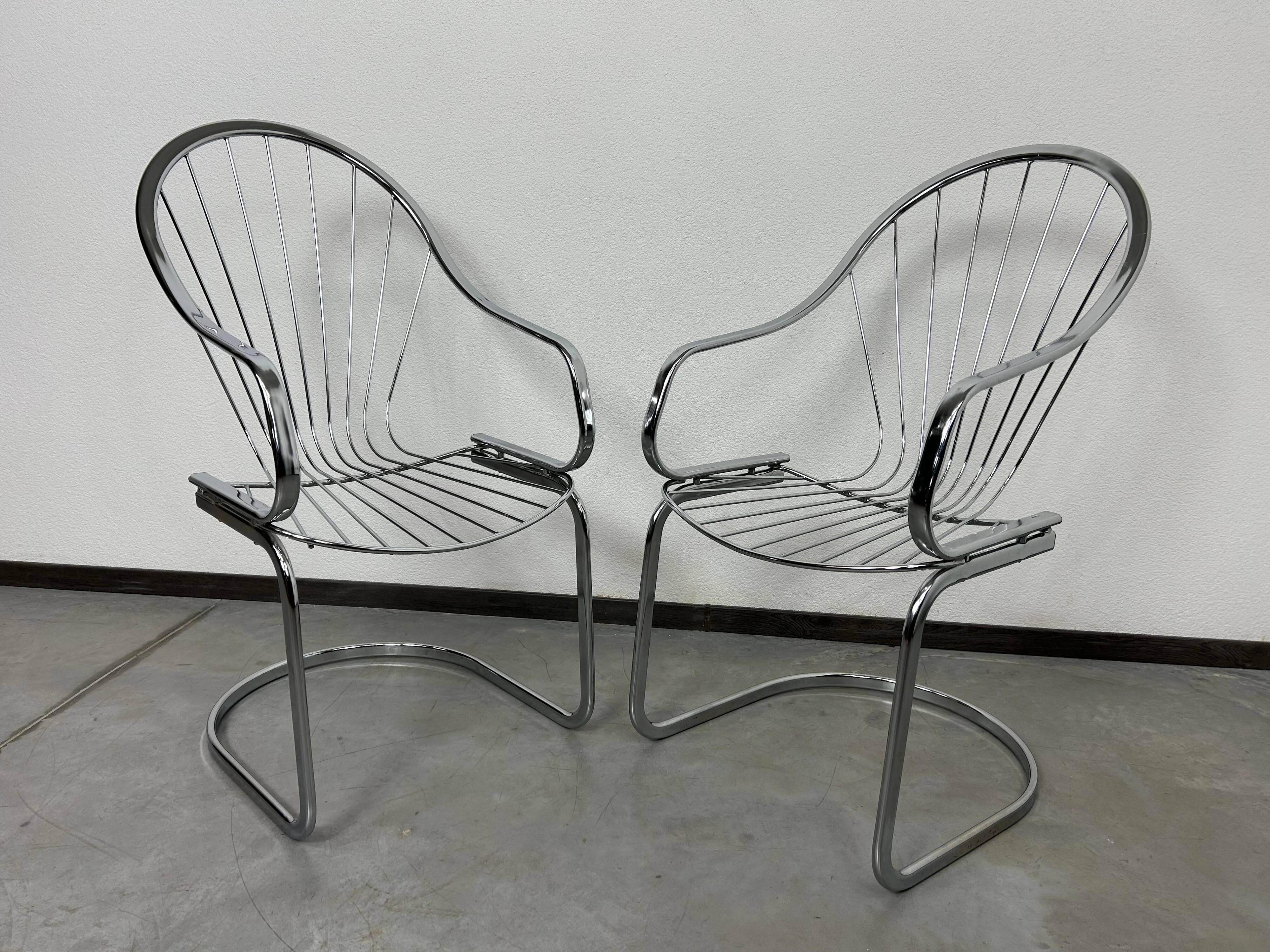 6x chaises de salle à manger au design milieu du siècle par Gastone Rinaldi pour Rima Italie