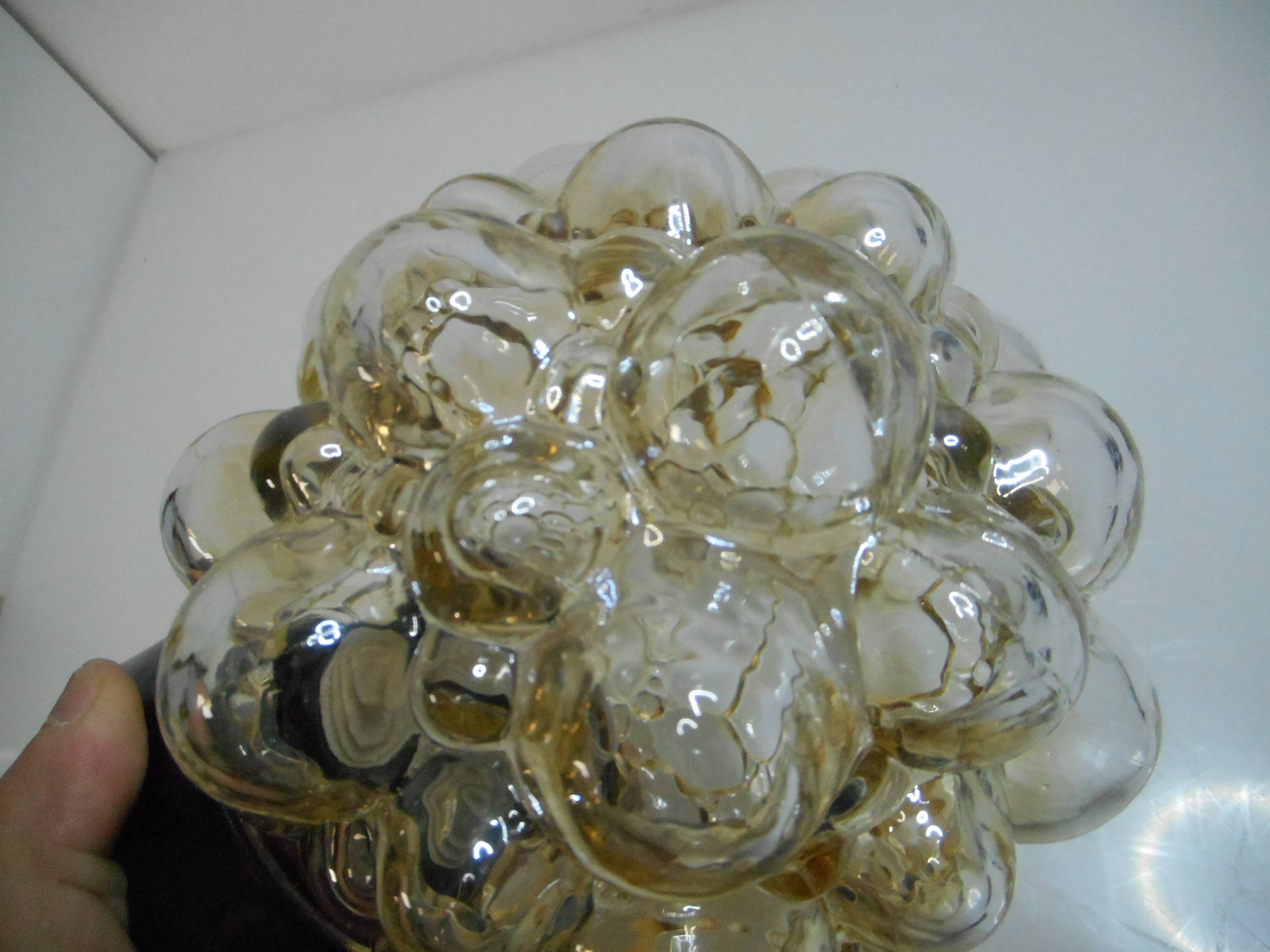 Vintage glass sconce 70s