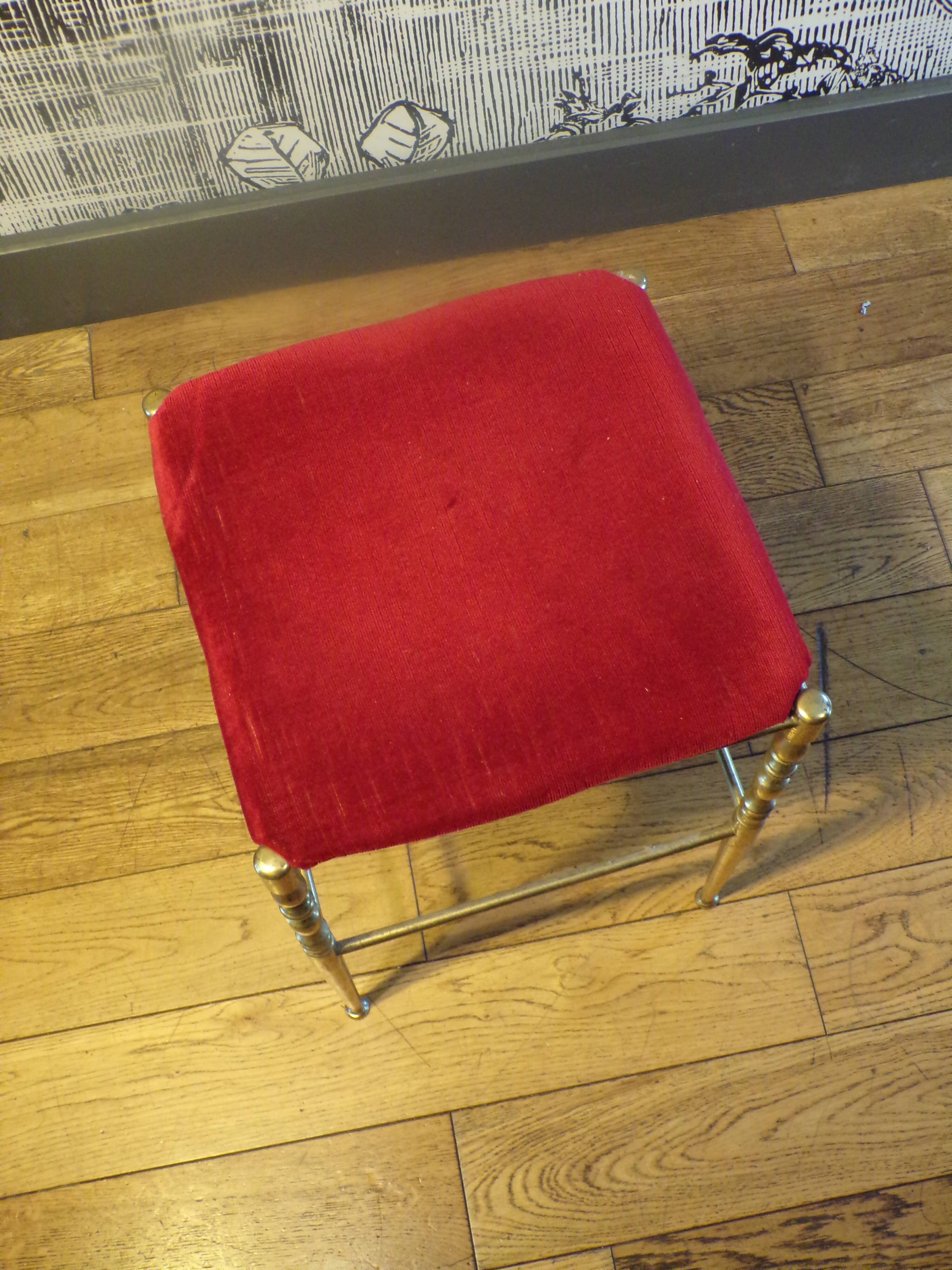 Chiaviari brass stool