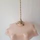 Suspension en opaline rose