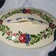 Earthenware tureen UC Sarreguemines Rusticana model hand painted floral decoration