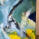 Abstract, oil on canvas signed in Trigance 2002