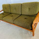 Canapé 3 personnes vintage rétro danois du milieu du siècle par Arne Wahl Iversen 1970