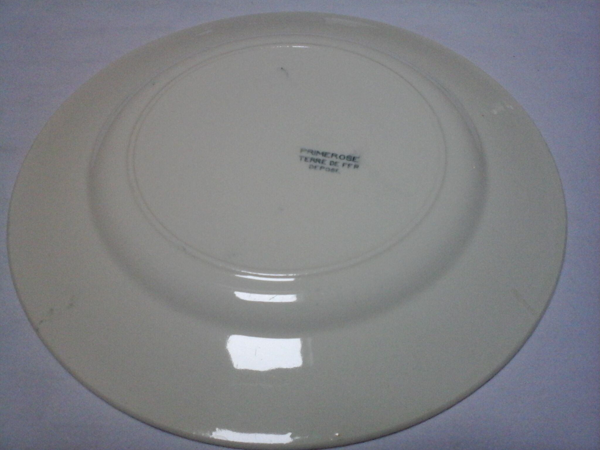 Set of 8 dinner plates Primerose Earth iron
