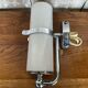 Old Delmas Disderot Wall Lamp Chrome Metal + White Opaline Vintage