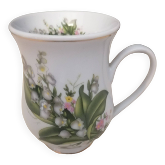 Cabilock ceramic lily of the valy mug