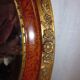 Art Deco oval mirror with gilding 50.5x40.5 cm / 2