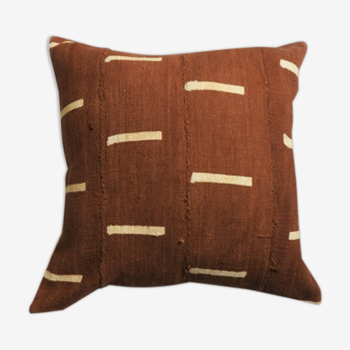 Terracota bogolan cushion cover