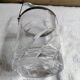 Glass and metal ice bucket